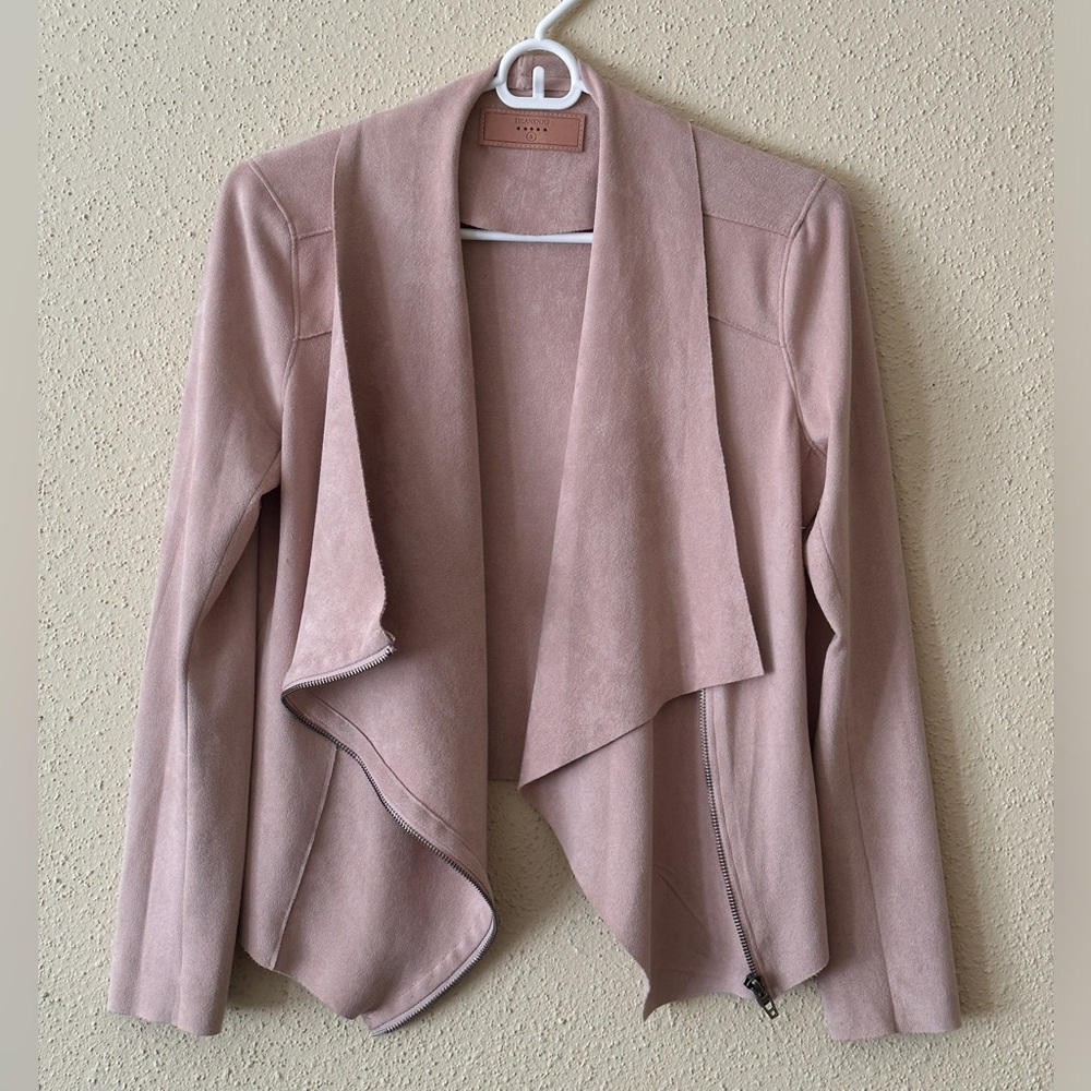SOLD BlankNYC Blush Suede Jacket
